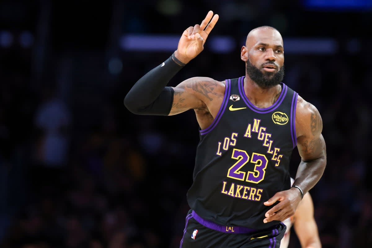 LeBron James scored 28 points and dished 12 assists to become the fourth player in NBA history to top 12,000 in a career, leading the Los Angeles Lakers to a convincing 101-73 victory over the visiting Phoenix Suns (AP)