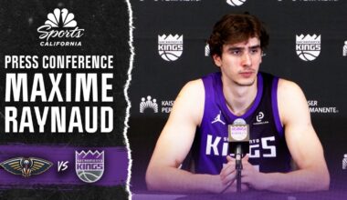 Maxime Raynaud letting his game do the talking after Kings' win vs. Pelicans