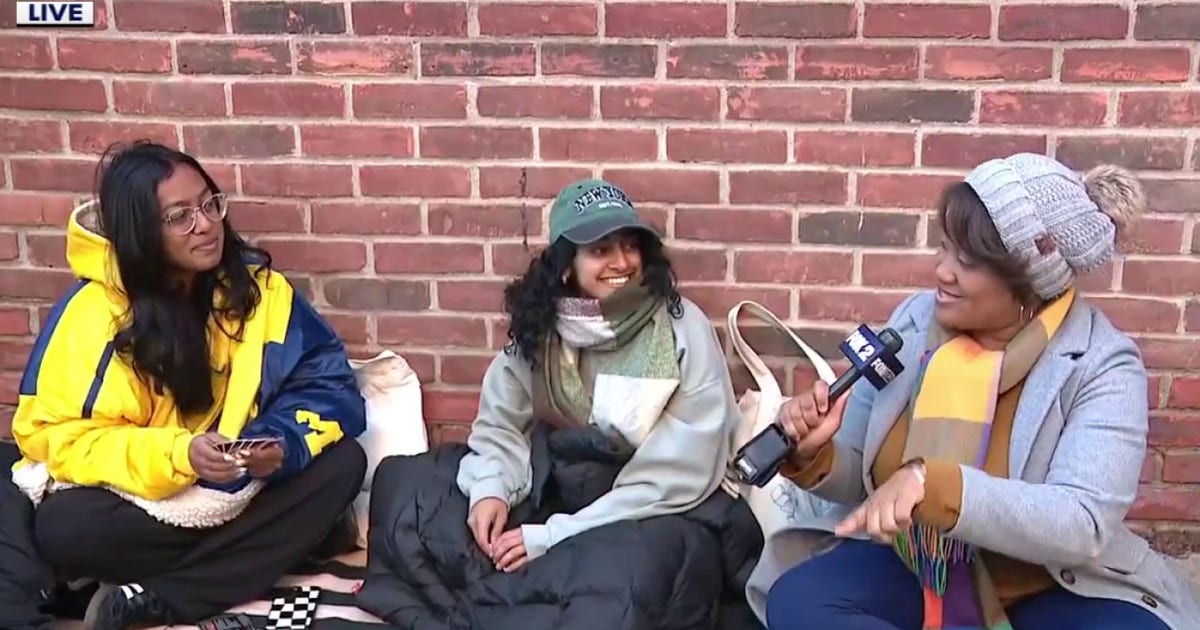 Michigan basketball fans already lining up in Ann Arbor for tonight's national championship game