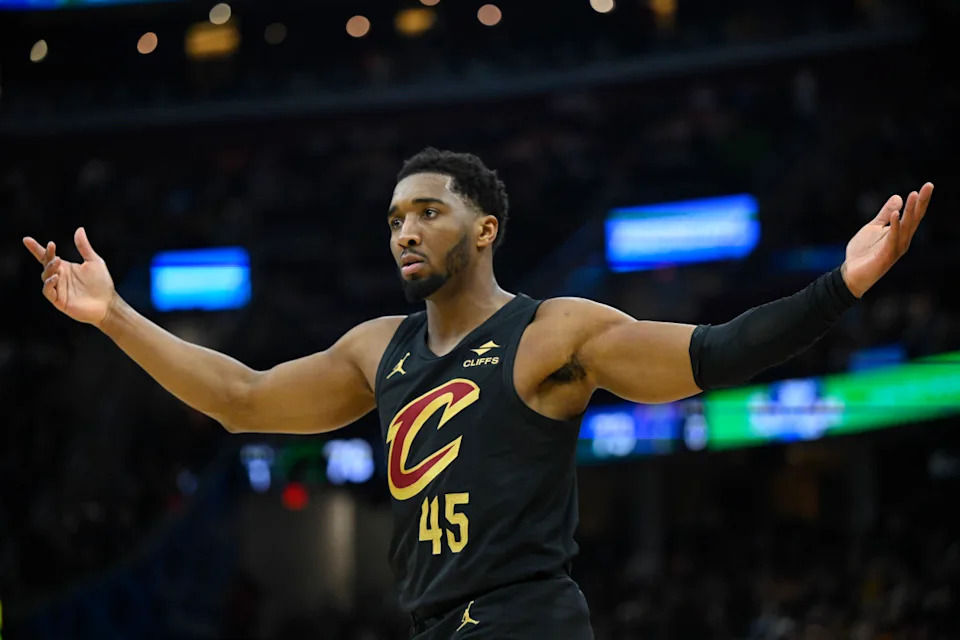 Cleveland Cavaliers guard Donovan Mitchell (45)<br> © David Richard-Imagn ImagesDavid Richard-Imagn Images
