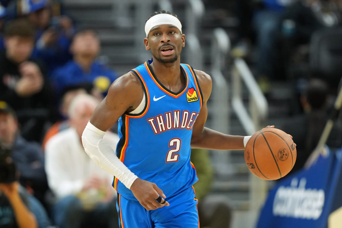 Oklahoma City Thunder guard Shai Gilgeous-Alexander (2)Darren Yamashita-Imagn Images