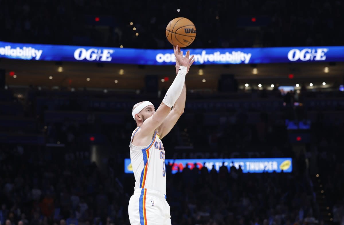 Oklahoma City Thunder guard Alex CarusoAlonzo Adams-Imagn Images