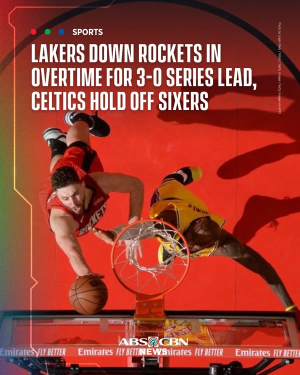 ABS-CBN News - The Los Angeles Lakers beat the Houston...