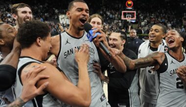 Spurs' Victor Wembanyama says he can't help but dream about NBA titles. His first chance is here | Associated Press