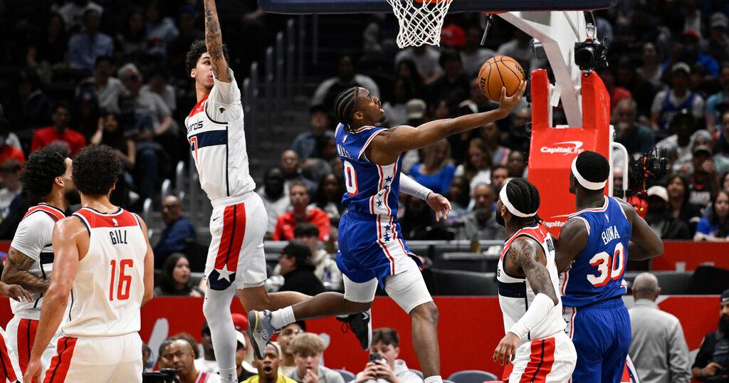 Paul George scores 39 points in the 76ers' 153-131 win over the Wizards | Sports