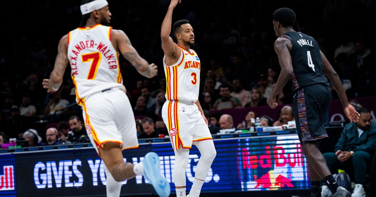 Hawks beat the Nets 141-107 for their 4th straight win and 18th in 20 games |