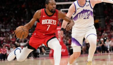 Rockets win their 5th straight, beating the Jazz 140-106 behind 25 points from Kevin Durant | National Sports