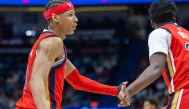Jeremiah Fears goes out with a bang in Pelicans' home finale | Pelicans
