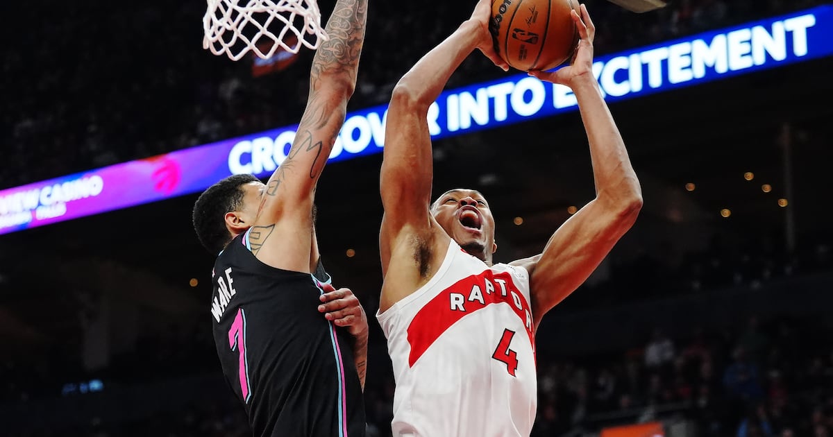 Scottie Barnes powers Toronto Raptors past Miami Heat in critical win for Toronto's post-season seeding