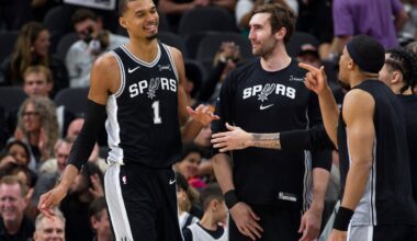 Spurs’ Wembanyama leaves game against 76ers in first half with bruised left rib