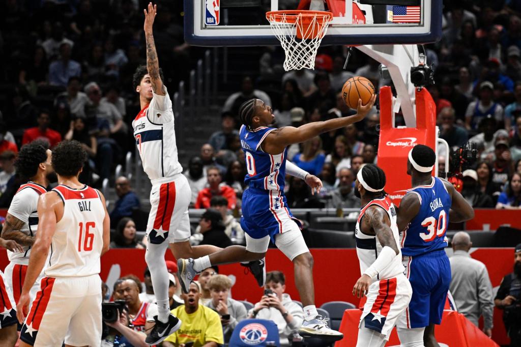 Paul George scores 39 points to lead 76ers over Wizards