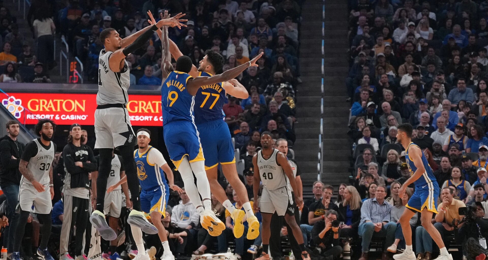 Warriors have no answer for Victor Wembanyama in 127-113 loss to Spurs