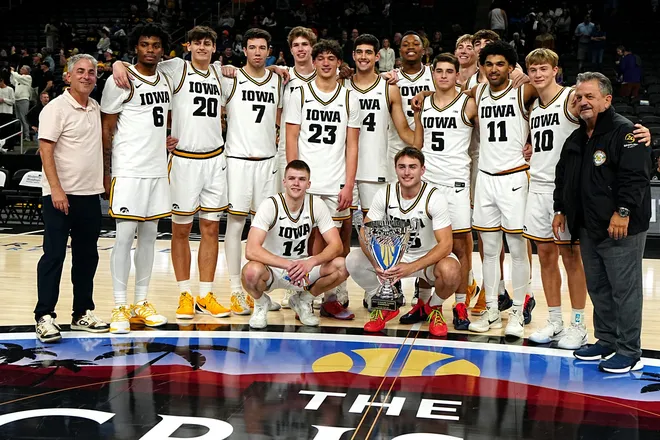 Iowa defeated Grand Canyon 59-46 in their Acrisure Series championship basketball game at Acrisure Arena in Palm Desert, Calif., on Nov. 26, 2025.