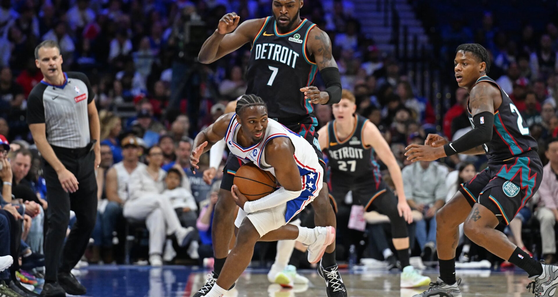 Pistons' Paul Reed gives love to former Sixers teammate Tyrese Maxey
