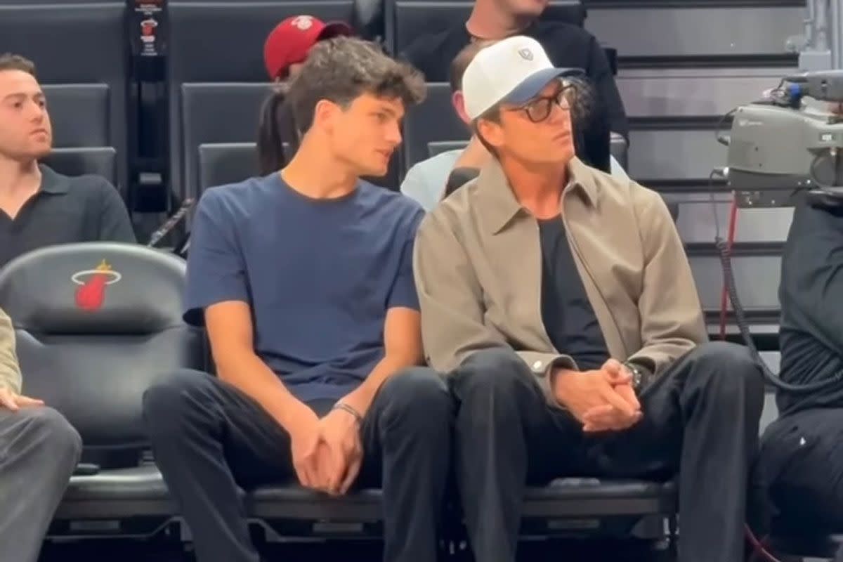 Tom Brady and son JackCredit: Miami Heat/Instagram