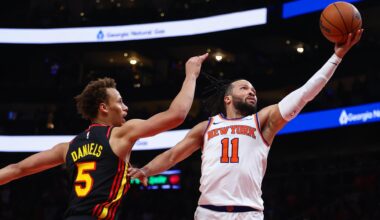 Knicks edge Hawks 108-105 after quick review wipes out McCollum's half-court buzzer-beater