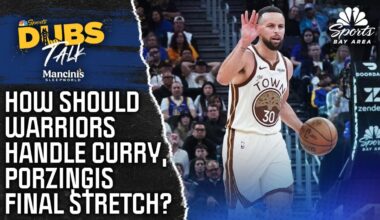 How should Warriors approach final stretch with Steph Curry, Kristaps Porziņģis?