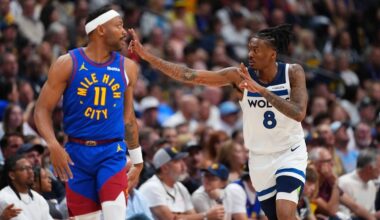Watch: Finch, Hyland look ahead to Thursday's Wolves-Nuggets Game 3 at Target Center