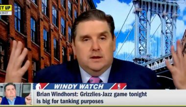 Brian Windhorst gleefully hypes up Jazz-Grizzlies: 'The Tanking Super Bowl'