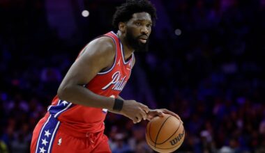 Sixers center Joel Embiid was listed on the injury report with oblique injury management and illness. He'll miss Saturday's game against the Pistons.