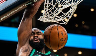 Jaylen Brown was named NBA Eastern Conference Player of the Week for the third time this season and seventh time during his career on Monday.
