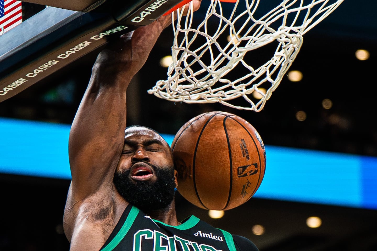 Jaylen Brown was named NBA Eastern Conference Player of the Week for the third time this season and seventh time during his career on Monday.