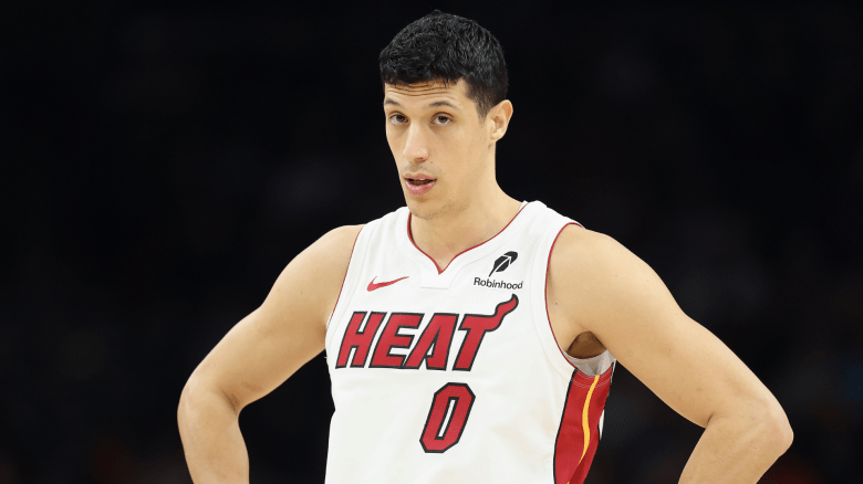 Simone Fontecchio of the Miami Heat
