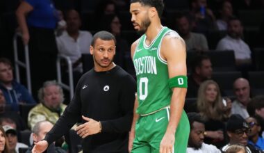 The Celtics scored 147 points in a win over the Heat on Wednesday.