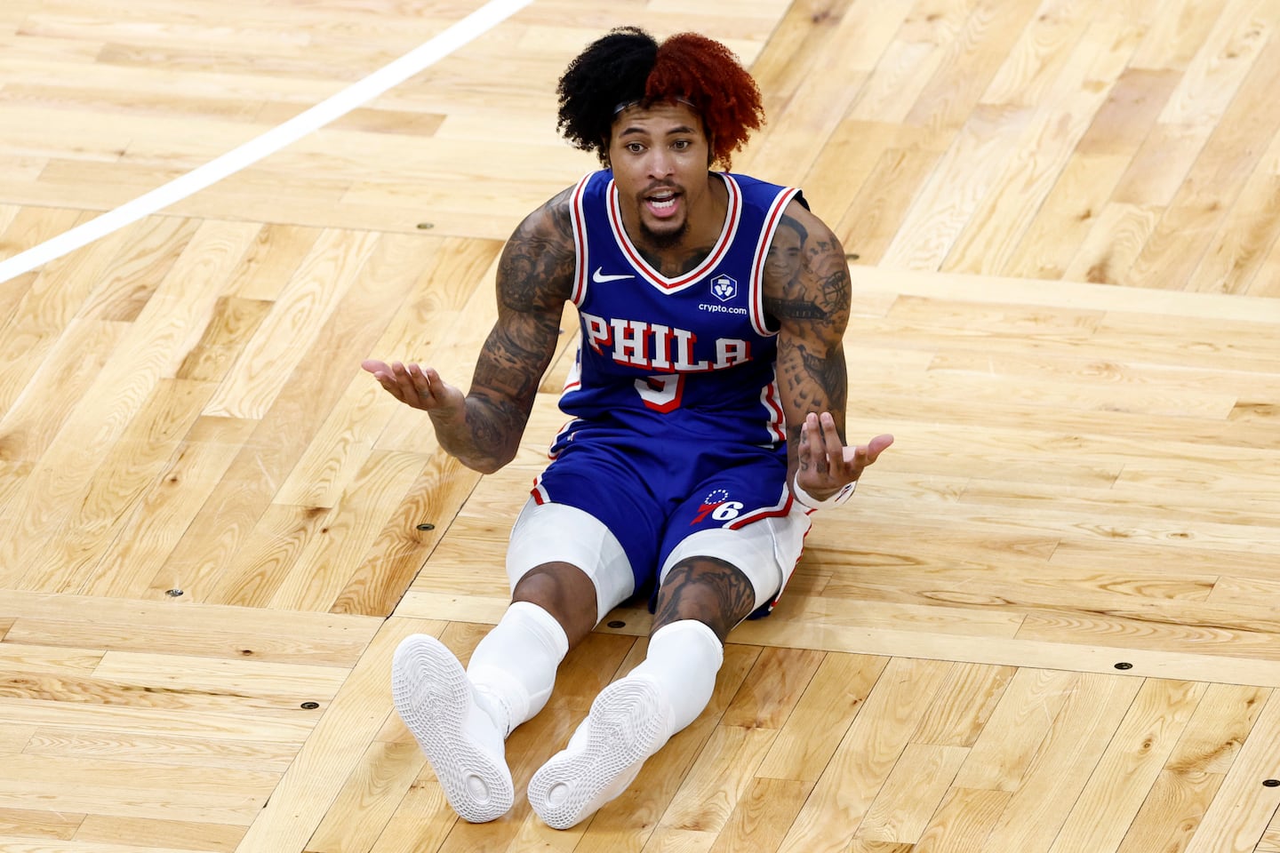 Guard Kelly Oubre Jr. and the Sixers were left befuddled and soundly beaten in Sunday's Game 1 at TD Garden.
