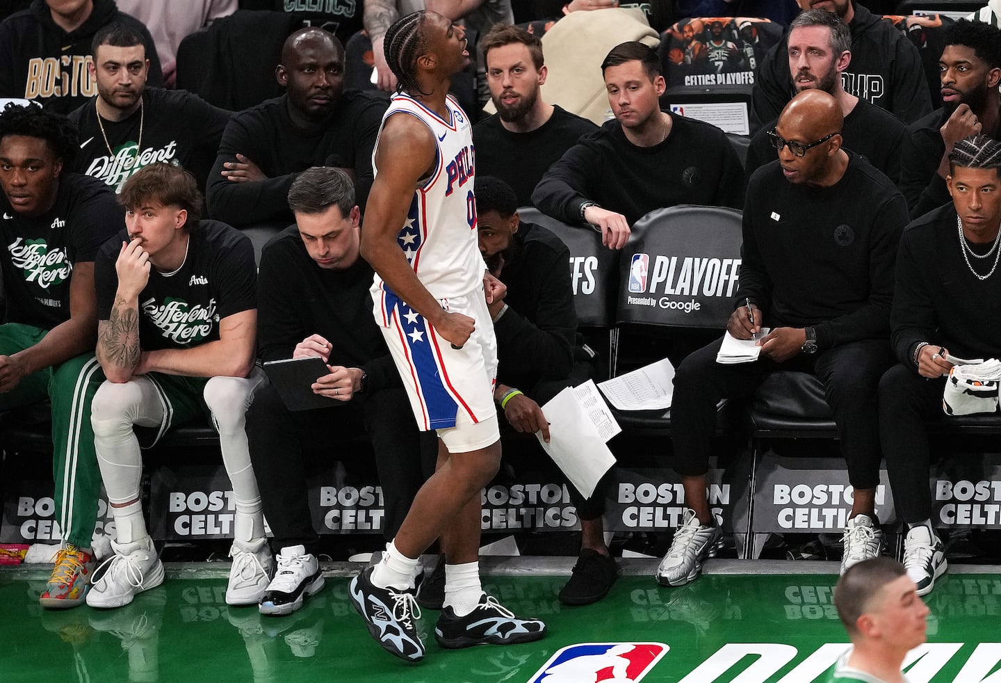 Tyrese Maxey had plenty to say as he put the game away for Philadelphia in the fourth quarter.