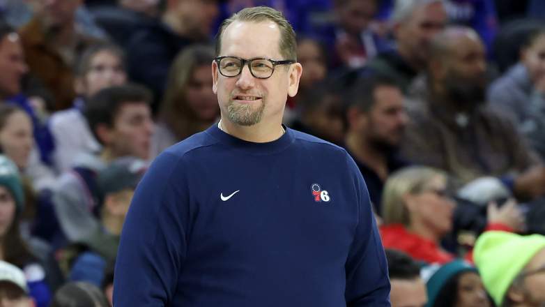 Sixers head coach Nick Nurse