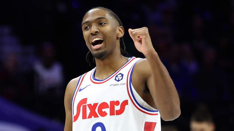 Sixers guard Tyrese Maxey