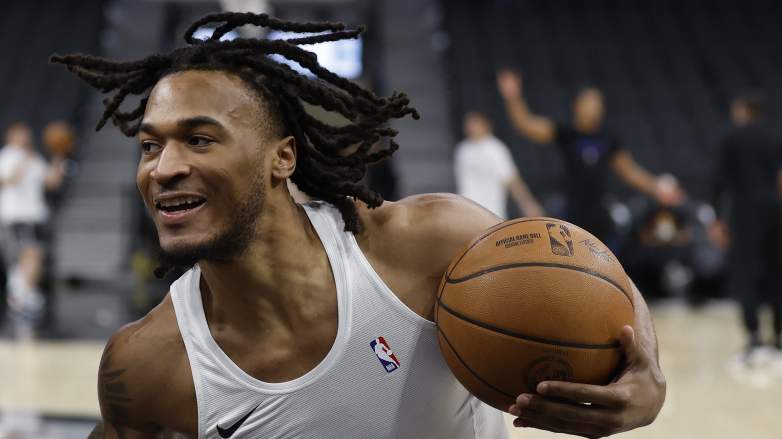 San Antonio Spurs guard Stephon Castle