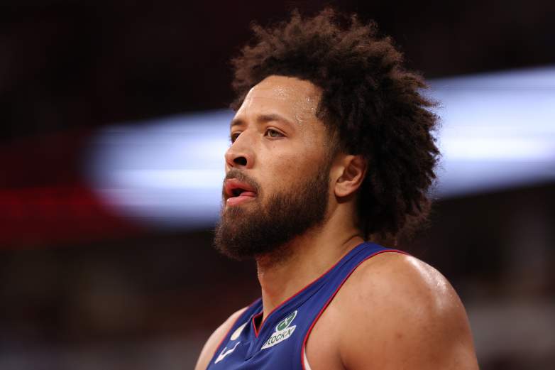 Detroit Pistons star Cade Cunningham during an NBA game.