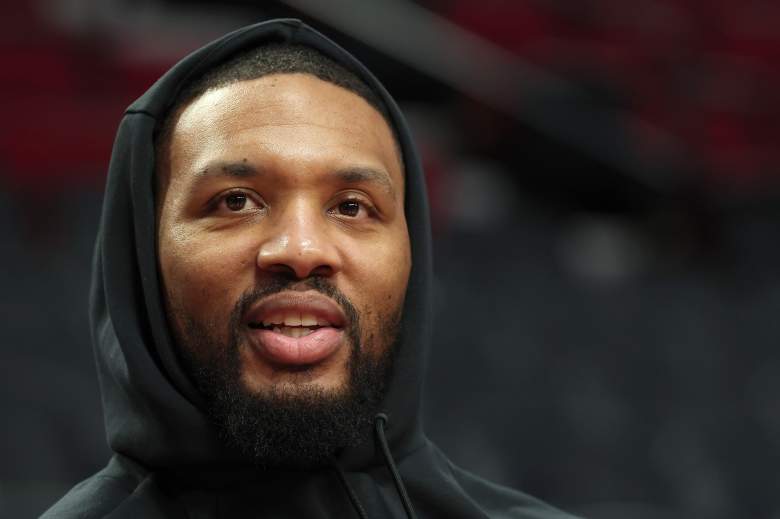 Portland Trail Blazers guard Damian Lillard during an NBA game.