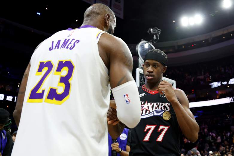 V.J. Edgecombe and LeBron James