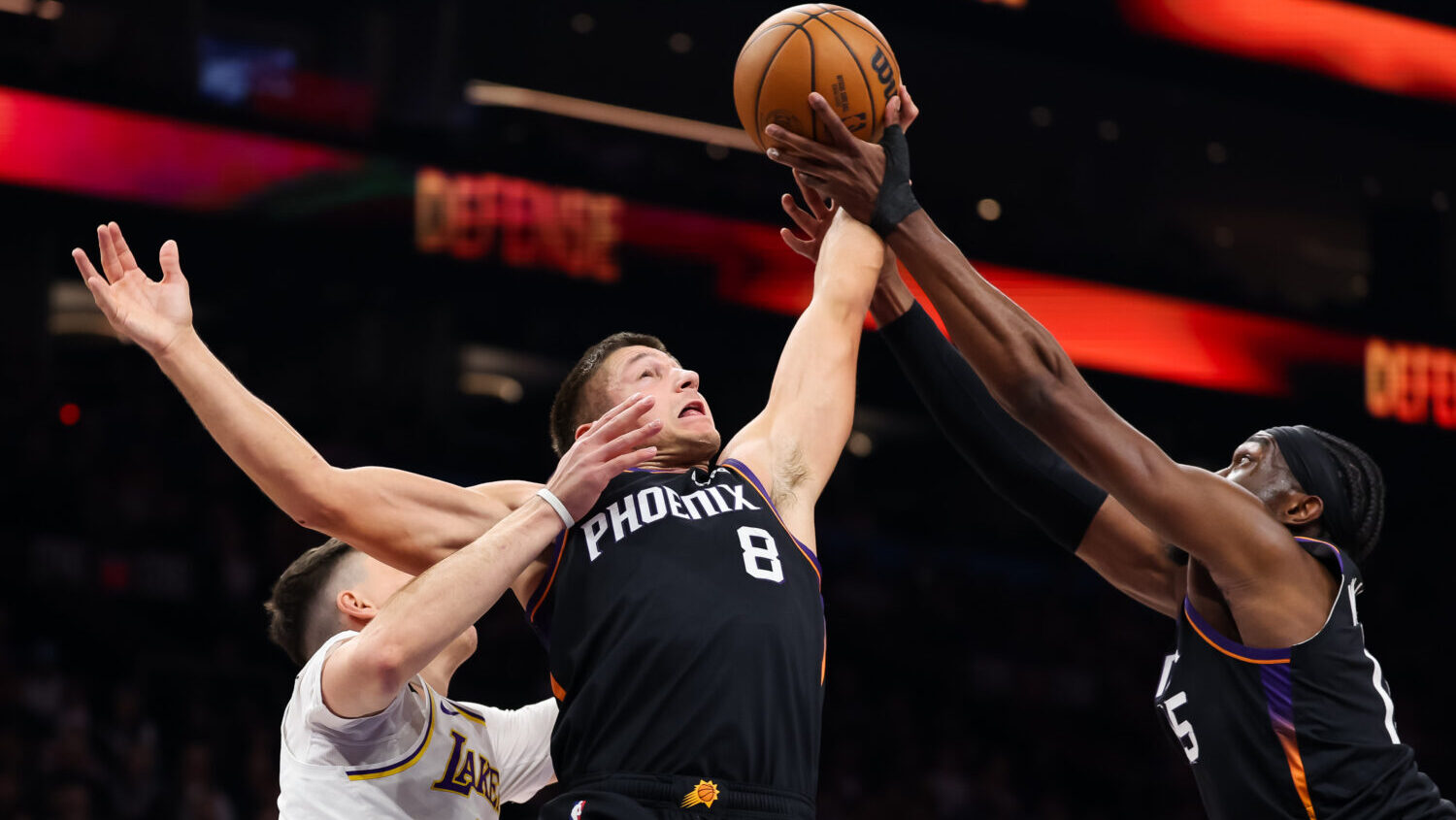 Grayson Allen Mark Williams Suns Warriors play-in...