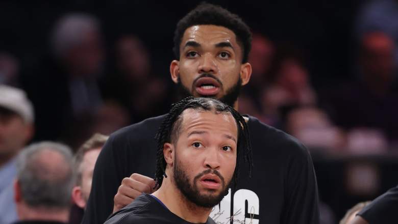 Jalen Brunson Karl Anthony Towns net rating concerning stat New York Knicks injury report