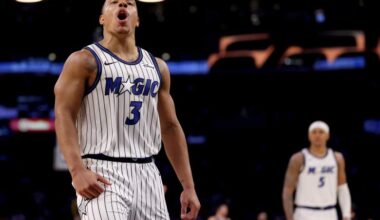 Orlando Magic guard Desmond Bane during an NBA game.