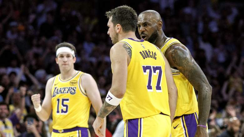 Los Angeles Lakers vs Oklahoma City Thunder, Lakers injury report, Luka Doncic, LeBron James, Austin Reaves first trio NBA history to average at least 20 points and five assists for an entire season