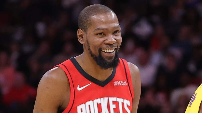 Houston Rockets star Kevin Durant during an NBA game.