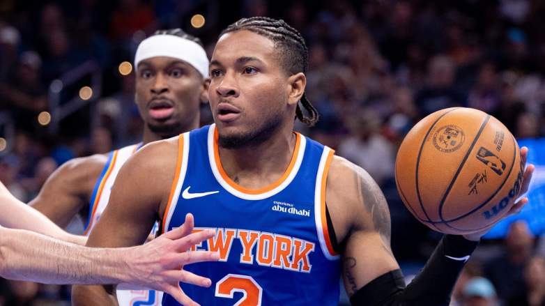 Miles McBride of the New York Knicks