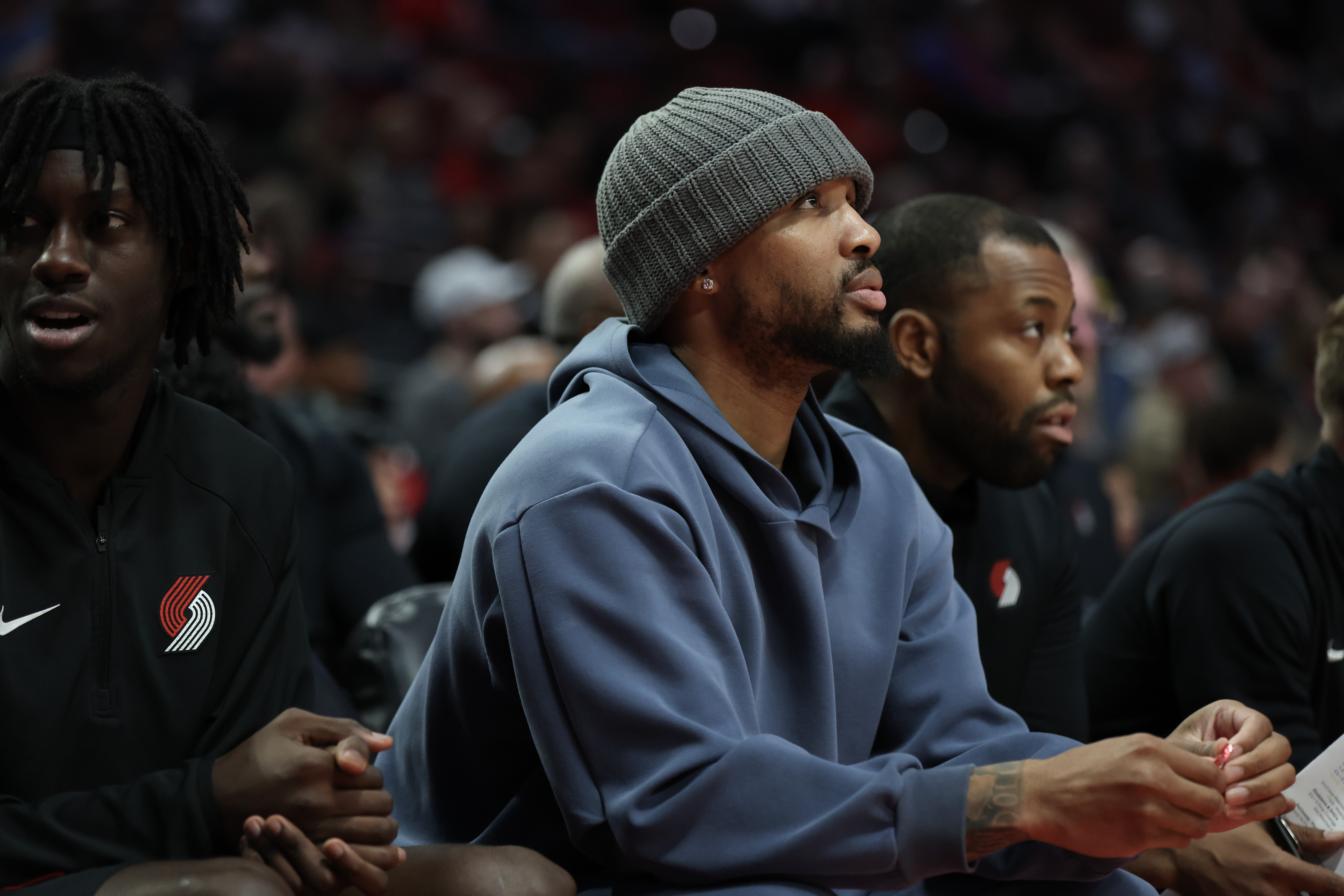 Portland Trail Blazers star Damian Lillard during an NBA game.