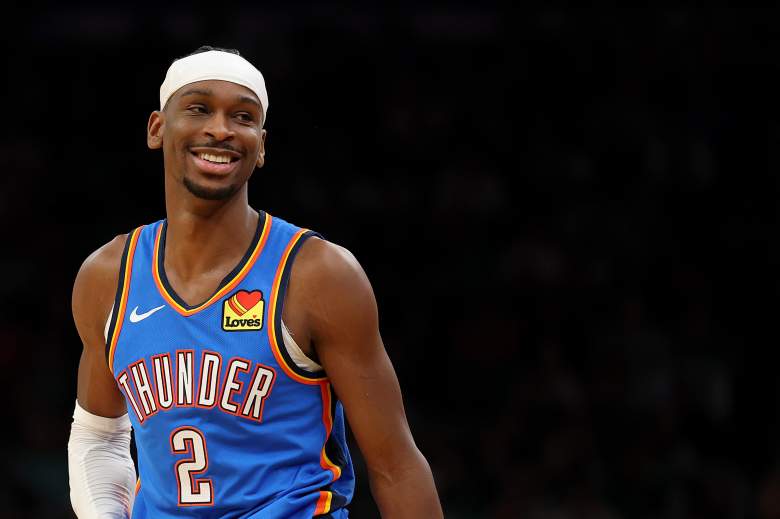 Oklahoma City Thunder star Shai Gilgeous-Alexander during an NBA game.