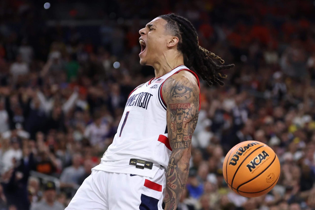 First look at UConn vs. Michigan in men’s basketball national championship game