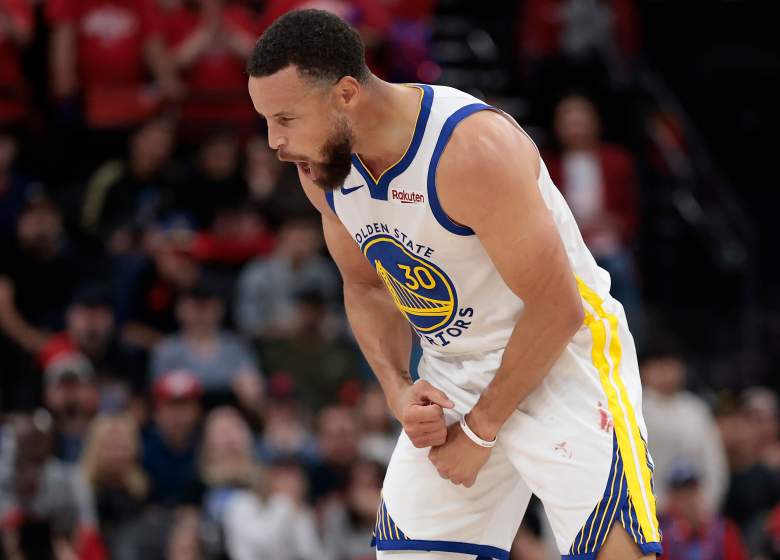 Golden State Warriors guard Stephen Curry during an NBA game.