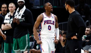 Five 3-pointers were part of Tyrese Maxey's 29-point effort in the 76ers' Game 2 win over the Celtics.