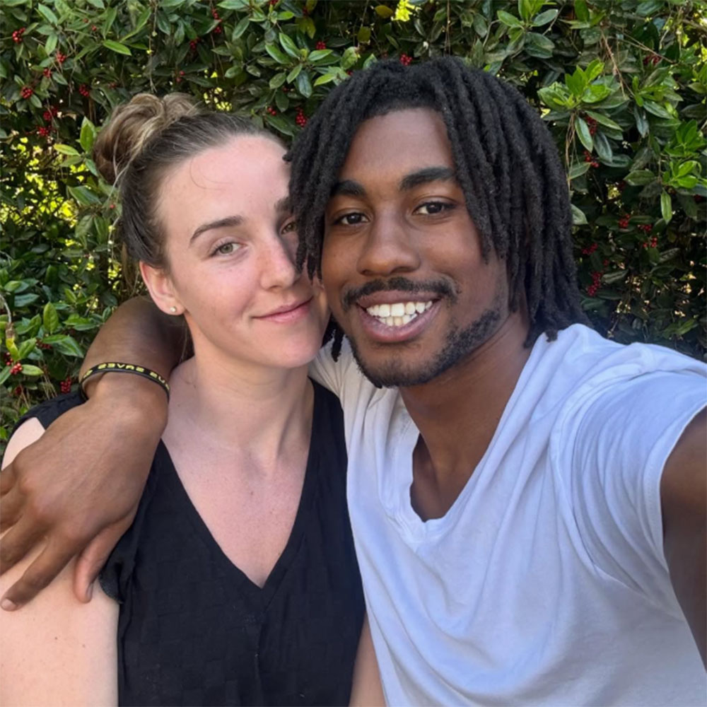 NBA guard Jaden Ivey and his wife, Caitlyn.