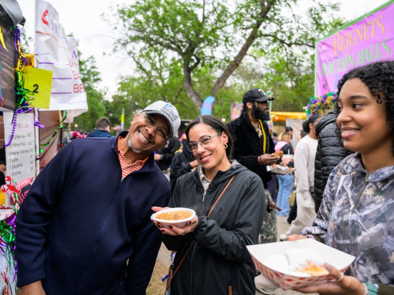 Everyone we saw getting their Louisiana food fix at Taste of New Orleans