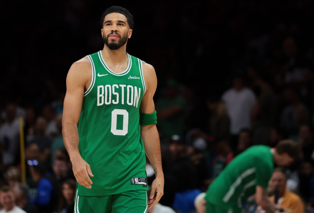 Jayson Tatum faces the Knicks for the first time since he ruptured his Achilles at the Garden during the playoffs last season.